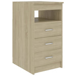 Kommode Sonoma Eik 40X50X76 Cm Konstruert Tre