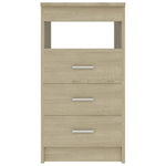 Kommode Sonoma Eik 40X50X76 Cm Konstruert Tre