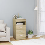 Kommode Sonoma Eik 40X50X76 Cm Konstruert Tre