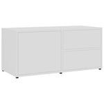 Tv-Benk Hvit 80X34X36 Cm Konstruert Tre