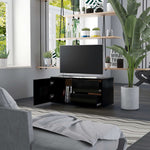 Tv-Benk Svart 80X34X36 Cm Konstruert Tre
