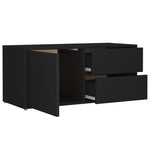 Tv-Benk Svart 80X34X36 Cm Konstruert Tre