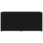 Tv-Benk Svart 80X34X36 Cm Konstruert Tre