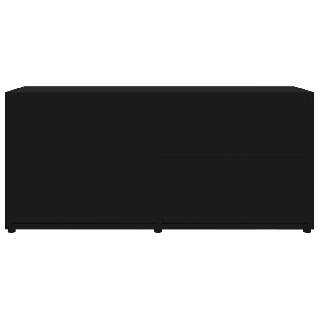Tv-Benk Svart 80X34X36 Cm Konstruert Tre