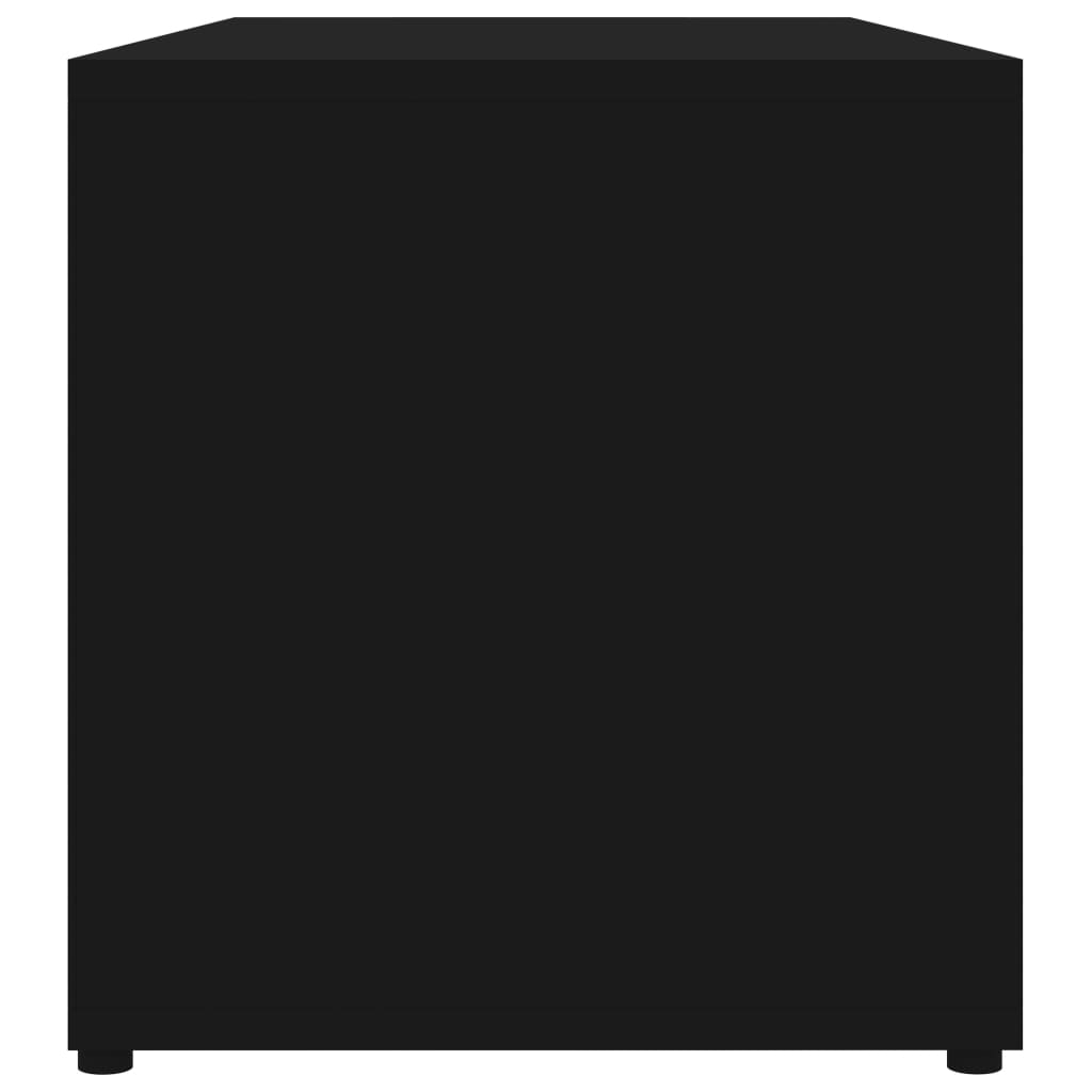 Tv-Benk Svart 80X34X36 Cm Konstruert Tre