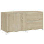 Tv-Benk Sonoma Eik 80X34X36 Cm Konstruert Tre