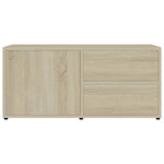 Tv-Benk Sonoma Eik 80X34X36 Cm Konstruert Tre