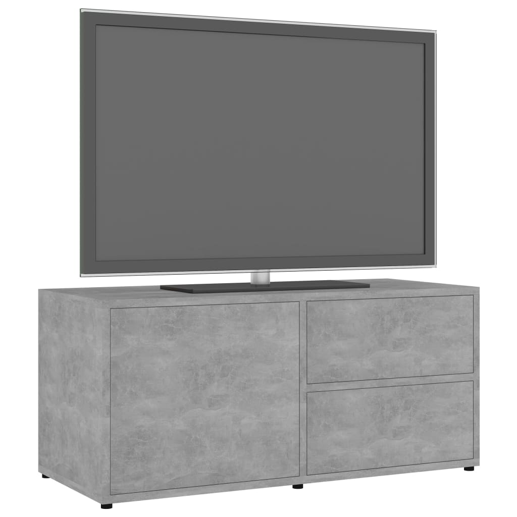 Tv-Benk Betonggrå 80X34X36 Cm Konstruert Tre