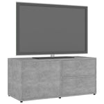 Tv-Benk Betonggrå 80X34X36 Cm Konstruert Tre