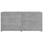 Tv-Benk Betonggrå 80X34X36 Cm Konstruert Tre