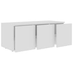 Tv-Benk Hvit 80X34X30 Cm Konstruert Tre
