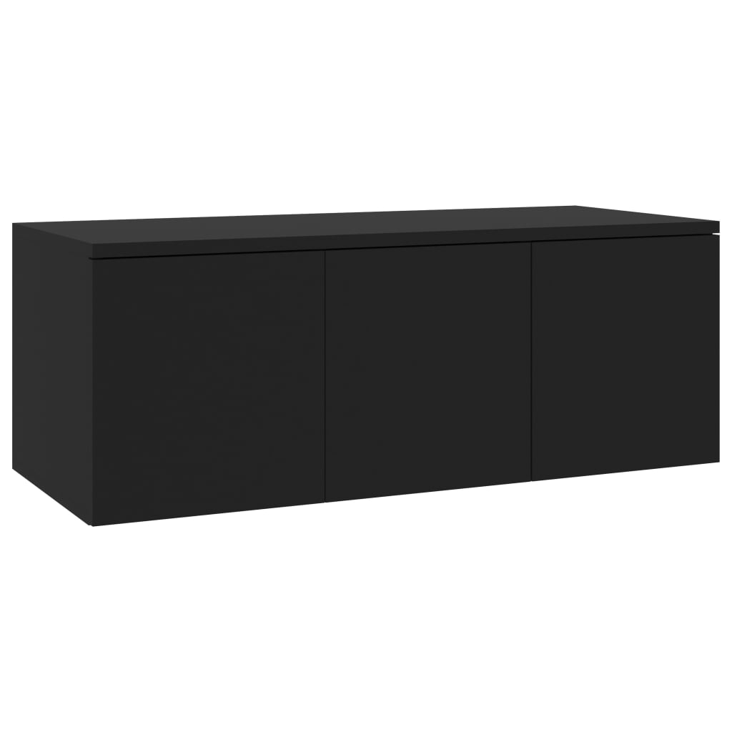 Tv-Benk Svart 80X34X30 Cm Konstruert Tre