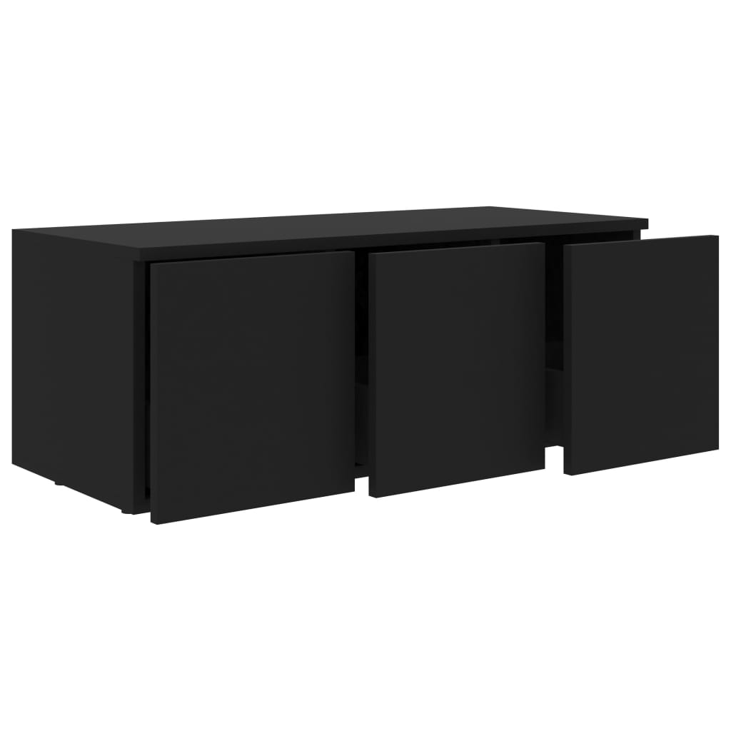 Tv-Benk Svart 80X34X30 Cm Konstruert Tre