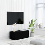 Tv-Benk Svart 80X34X30 Cm Konstruert Tre