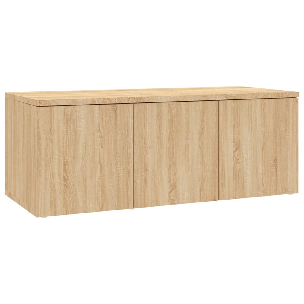 Tv-Benk Sonoma Eik 80X34X30 Cm Konstruert Tre