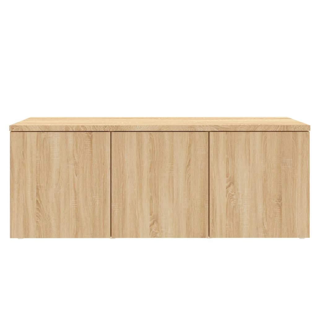 Tv-Benk Sonoma Eik 80X34X30 Cm Konstruert Tre