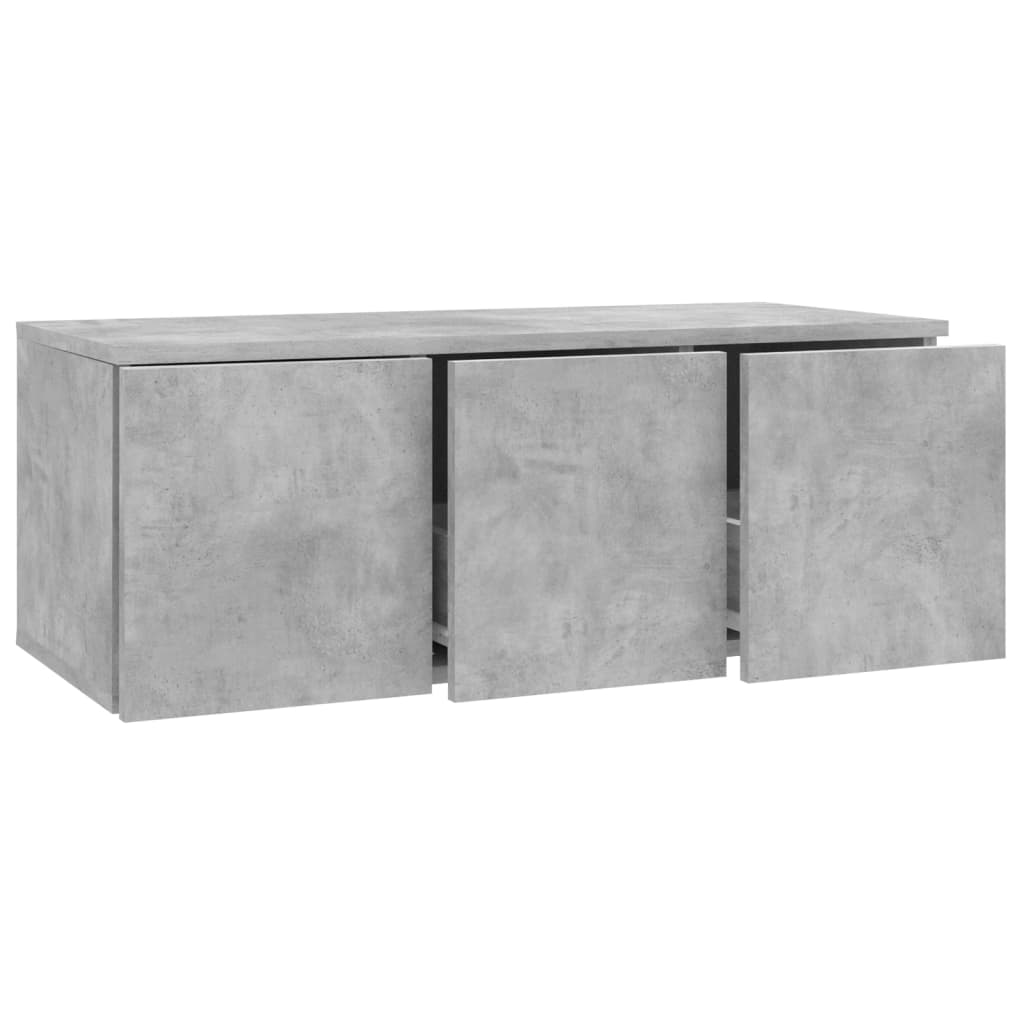 Tv-Benk Betonggrå 80X34X30 Cm Konstruert Tre