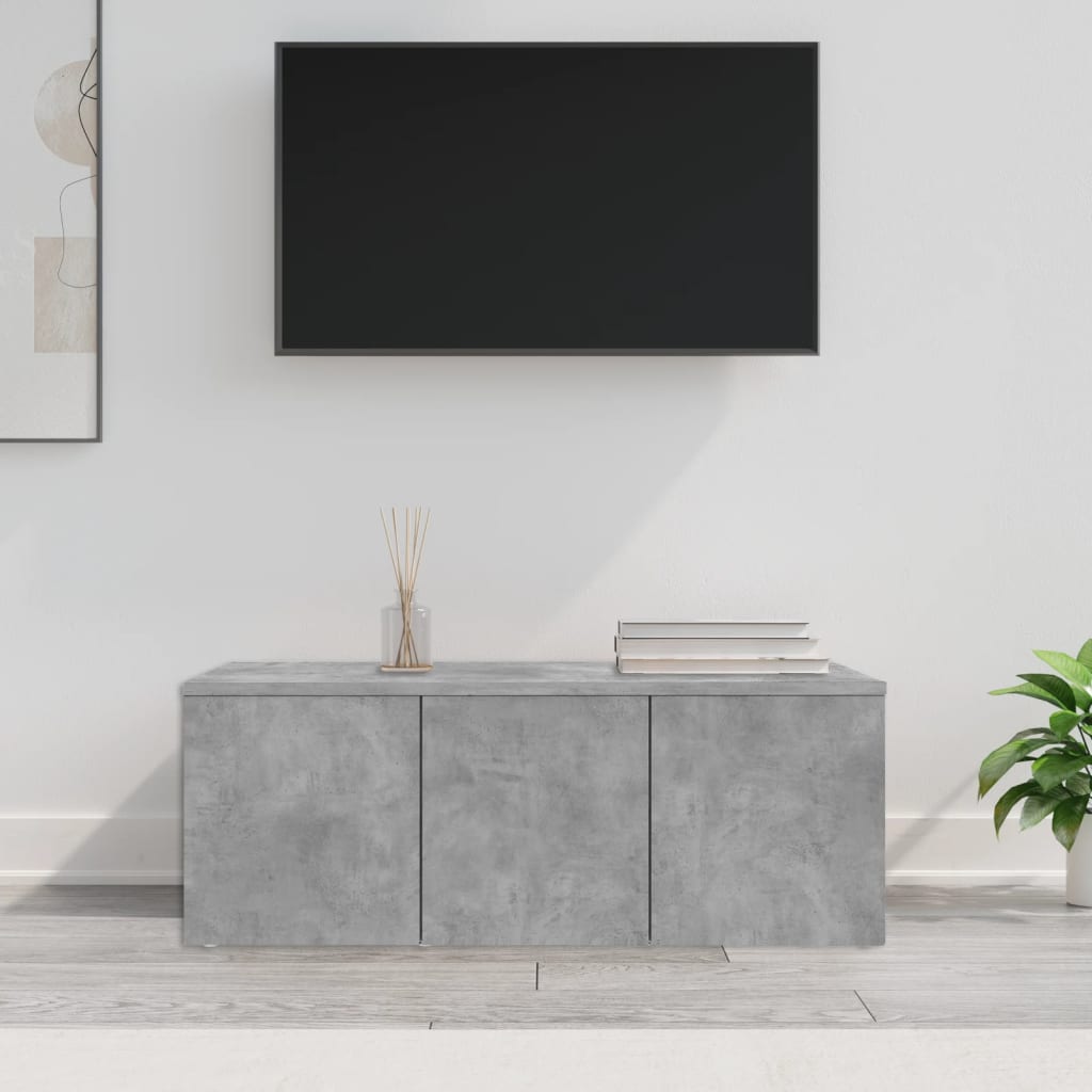 Tv-Benk Betonggrå 80X34X30 Cm Konstruert Tre