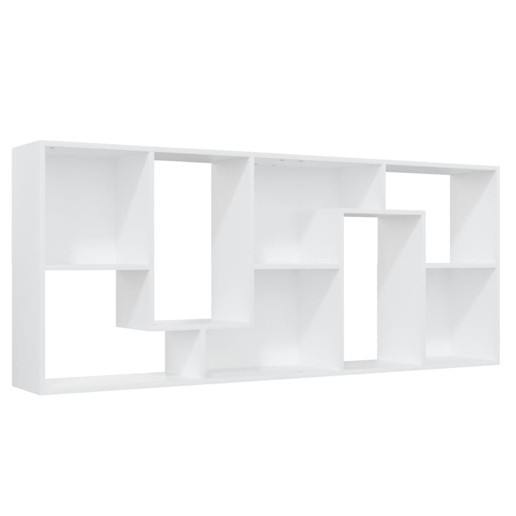 Bokhylle Hvit 67X24X161 Cm Konstruert Tre