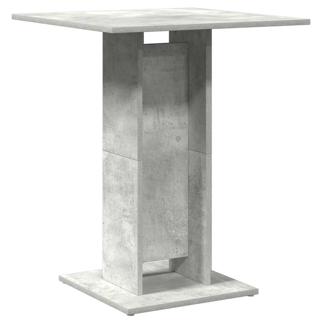 Bistrobord Betonggrå 60X60X75 Cm Konstruert Tre
