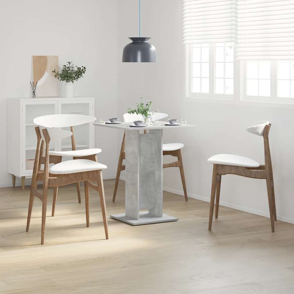 Bistrobord Betonggrå 60X60X75 Cm Konstruert Tre