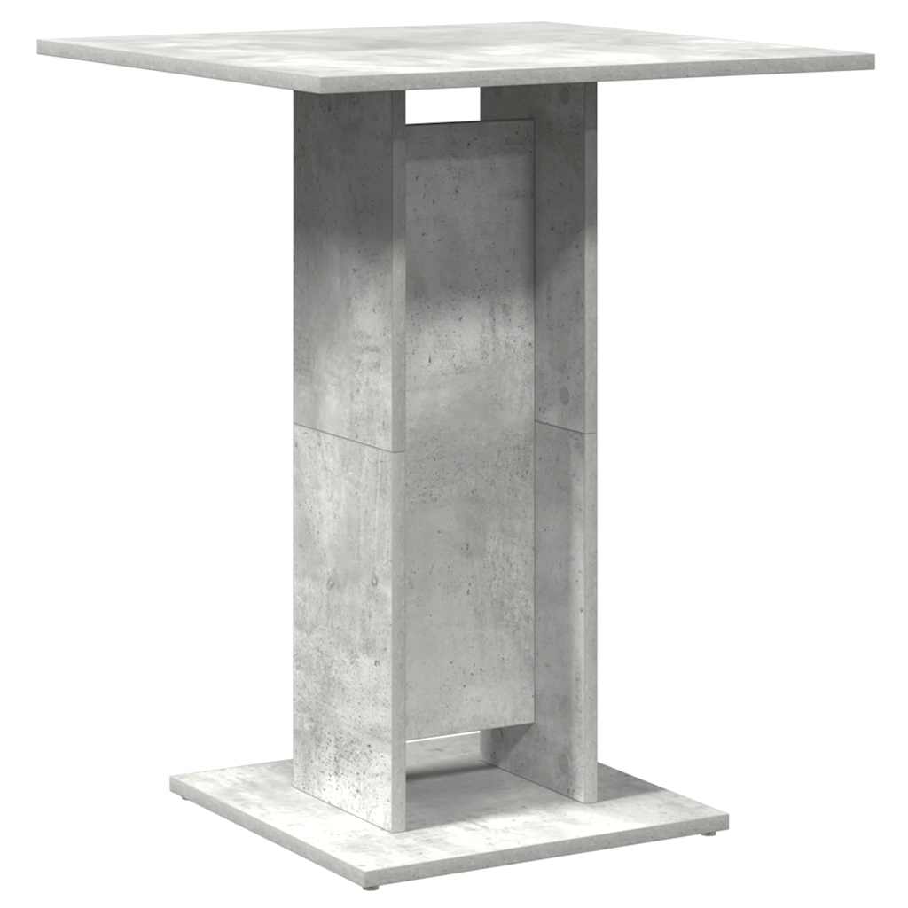 Bistrobord Betonggrå 60X60X75 Cm Konstruert Tre