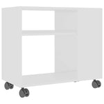 Sidebord Hvit 70X35X55 Cm Konstruert Tre