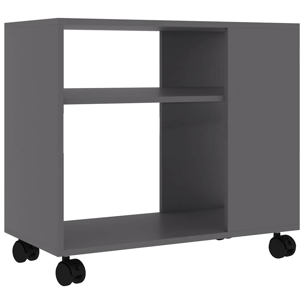 Sidebord Grå 70X35X55 Cm Konstruert Tre