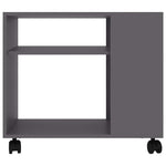 Sidebord Grå 70X35X55 Cm Konstruert Tre