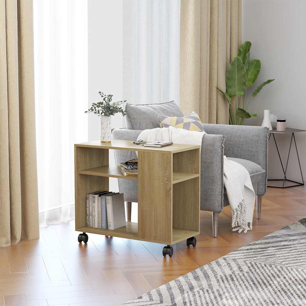 Sidebord Sonoma Eik 70X35X55 Cm Konstruert Tre