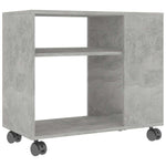 Sidebord Betonggrå 70X35X55 Cm Konstruert Tre