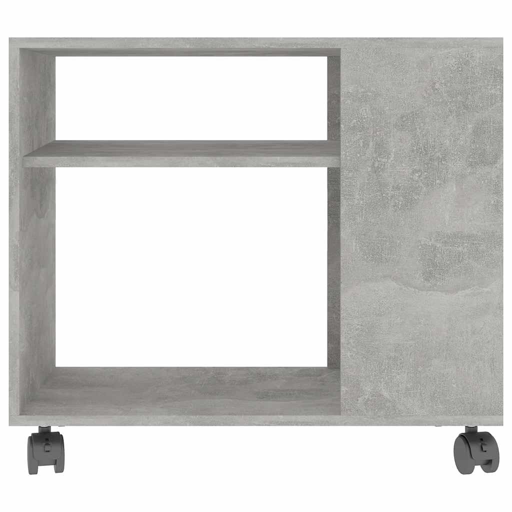 Sidebord Betonggrå 70X35X55 Cm Konstruert Tre