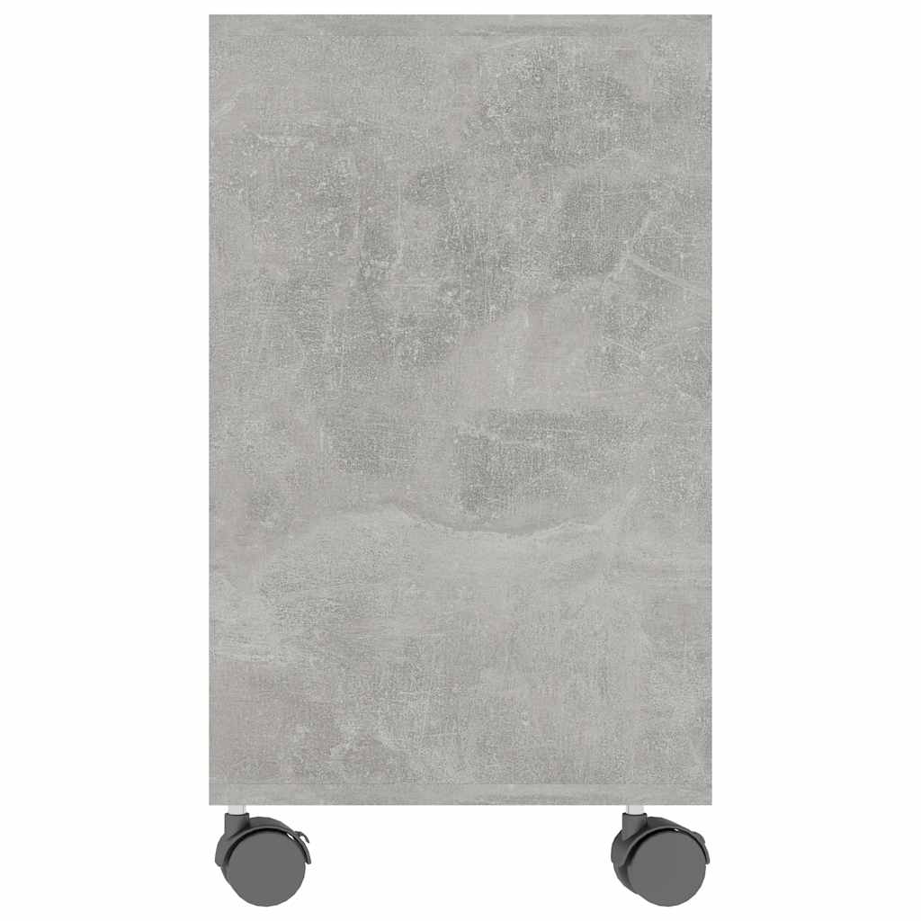 Sidebord Betonggrå 70X35X55 Cm Konstruert Tre