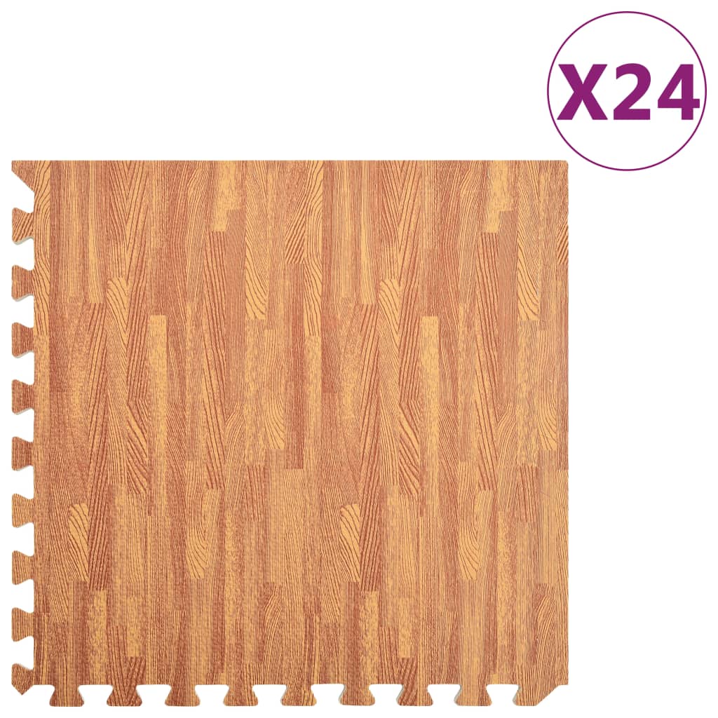 Gulvmatter 24 Stk Trekorn 8,64 ㎡ Eva-Skum