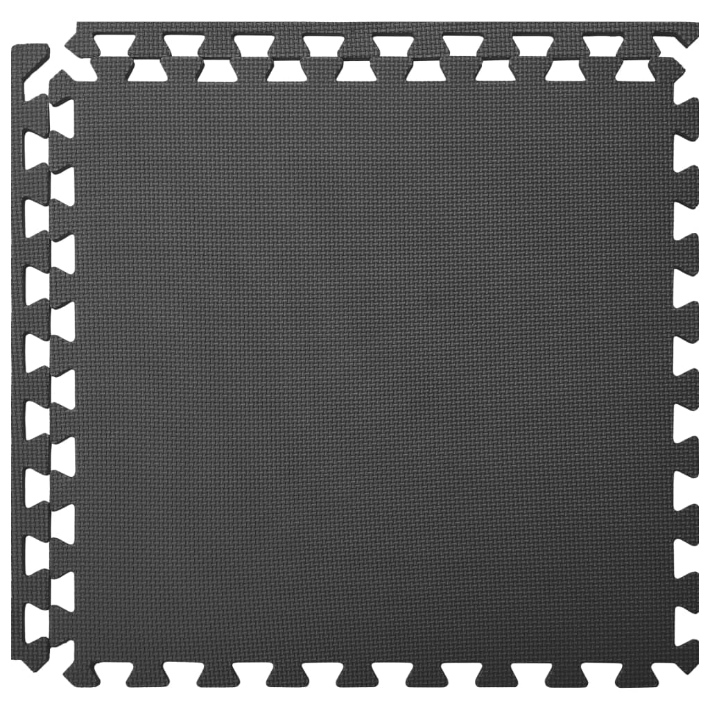 Gulvmatter 6 Stk 2,16 ㎡ Eva-Skum Svart