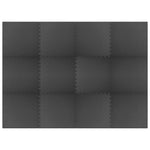 Gulvmatter 12 Stk 4,32 ㎡ Eva-Skum Svart