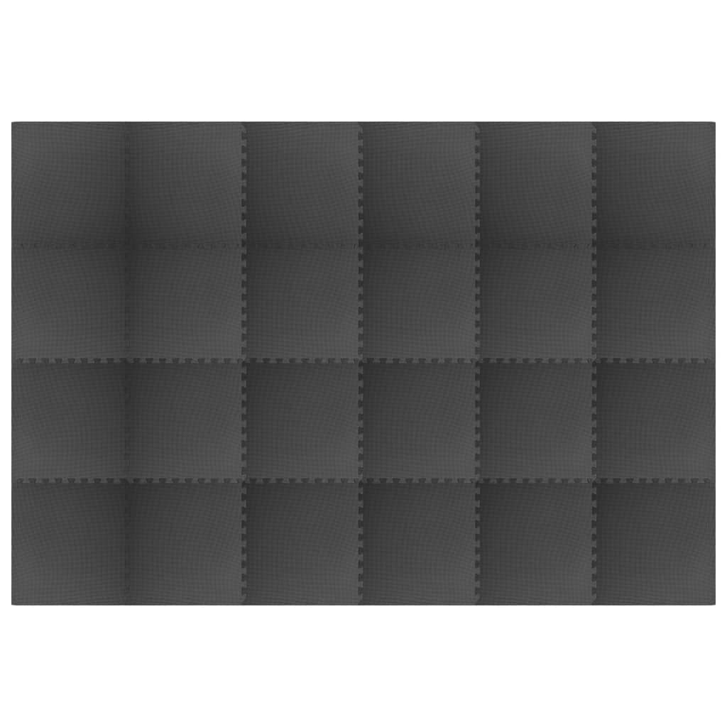 Gulvmatter 24 Stk 8,64 ㎡ Eva-Skum Svart