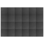 Gulvmatter 24 Stk 8,64 ㎡ Eva-Skum Svart