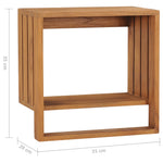 Vegghengt Håndklestativ 35X20X35 Cm Heltre Teak