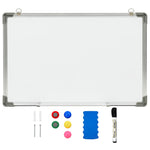 Magnetisk Tørr-Viskbar Tavle Hvit 50X35 Cm Stål