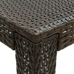 Utendørs Barbord Brun 140,5X60,5X110,5 Cm Polyrotting