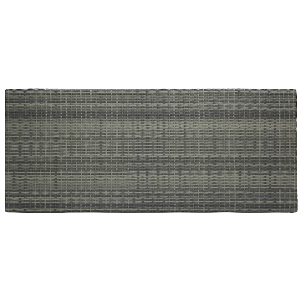 Utendørs Barbord Grå 140,5X60,5X110,5 Cm Polyrotting
