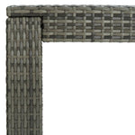 Utendørs Barbord Grå 140,5X60,5X110,5 Cm Polyrotting