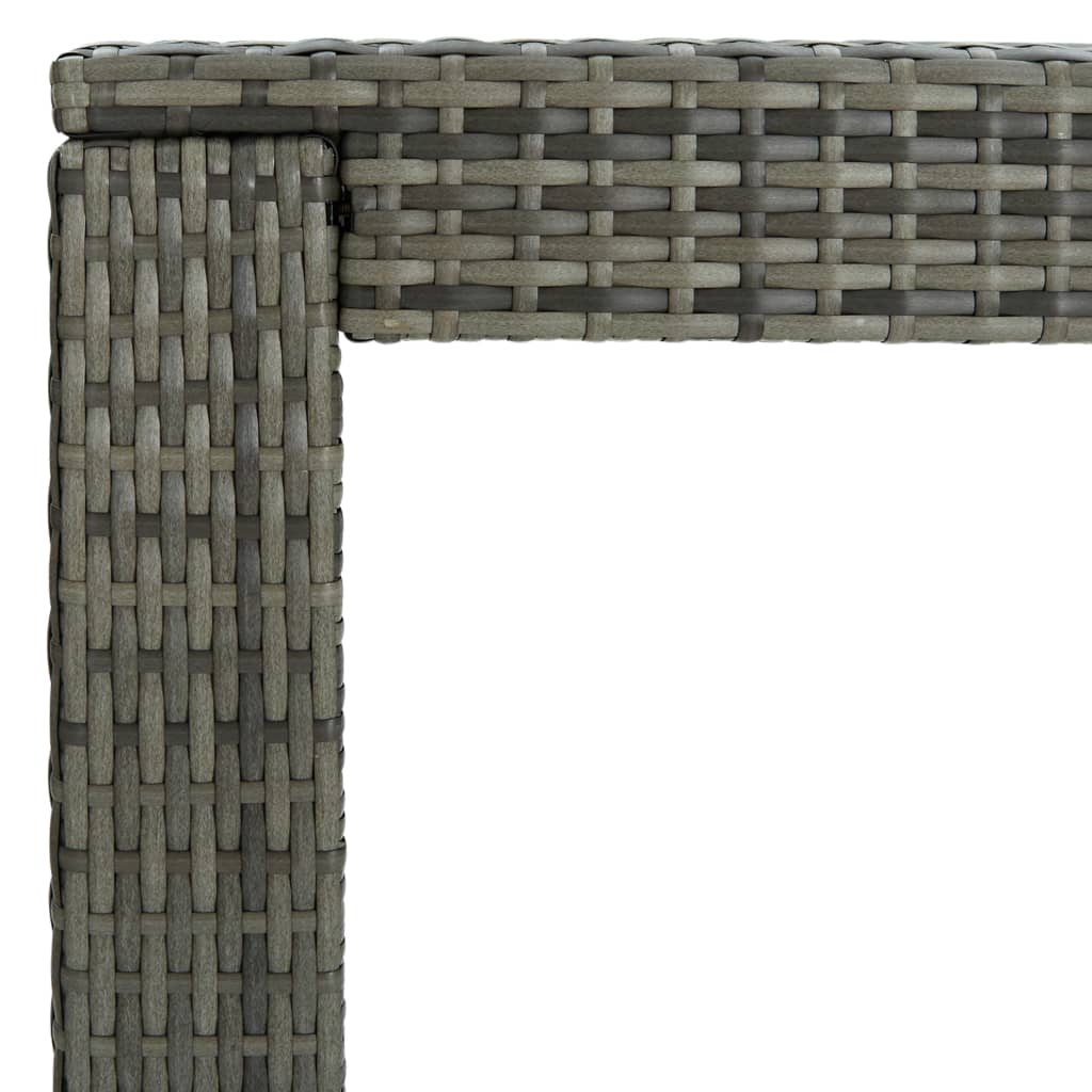 Utendørs Barbord Grå 140,5X60,5X110,5 Cm Polyrotting