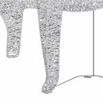 Reinsdyr Og Slede Julepynt 60 Lysdioder Utendørs Sølv