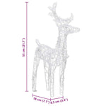 Reinsdyr Og Slede Julepynt 160 Led 130 Cm Akryl