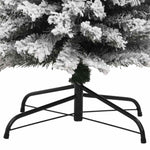 Slankt Kunstig Juletre Med Flokket Snø Grønn 240 Cm Pvc