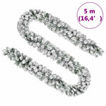 Julegirlander Med Flokket Snø Grønn 5 M Pvc