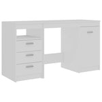 Skrivebord Hvit 140X50X76 Cm Konstruert Tre