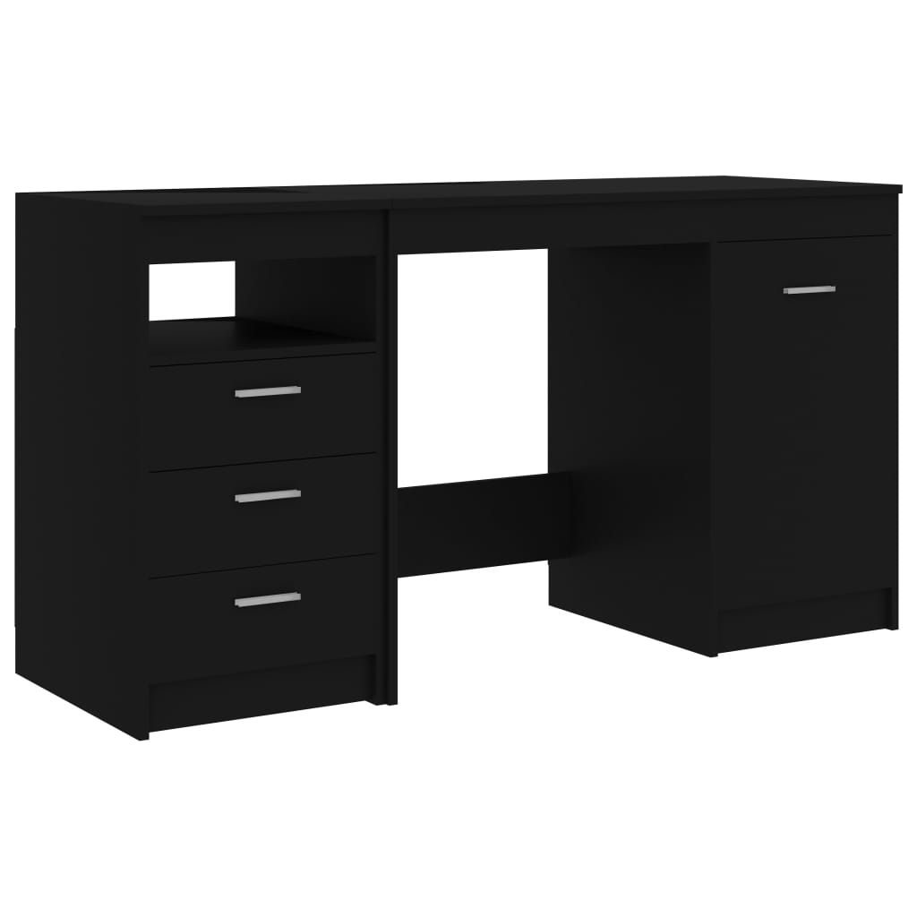 Skrivebord Svart 140X50X76 Cm Konstruert Tre